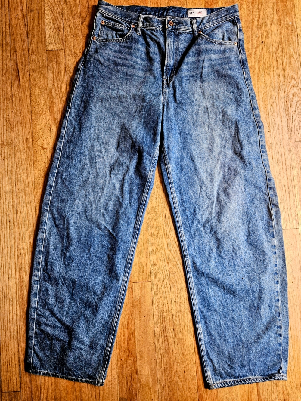 GAP Women's Light Blue Wide-Leg Jeans